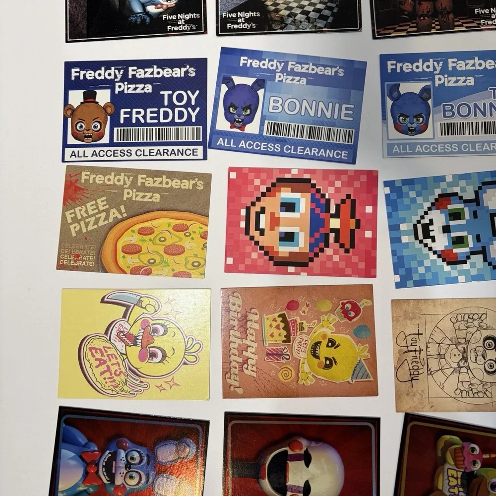 Five Nights at Freddy's 2016 Scott Cawthon Card Lot-Fazbear,Bonnie,Chica,Foxy